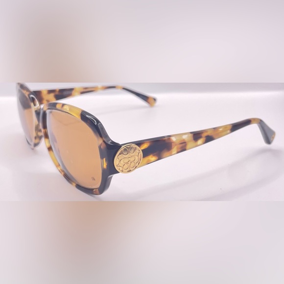 Coach HC8015 Tortoise Oval Sunglasses Frames Only - Picture 2 of 8